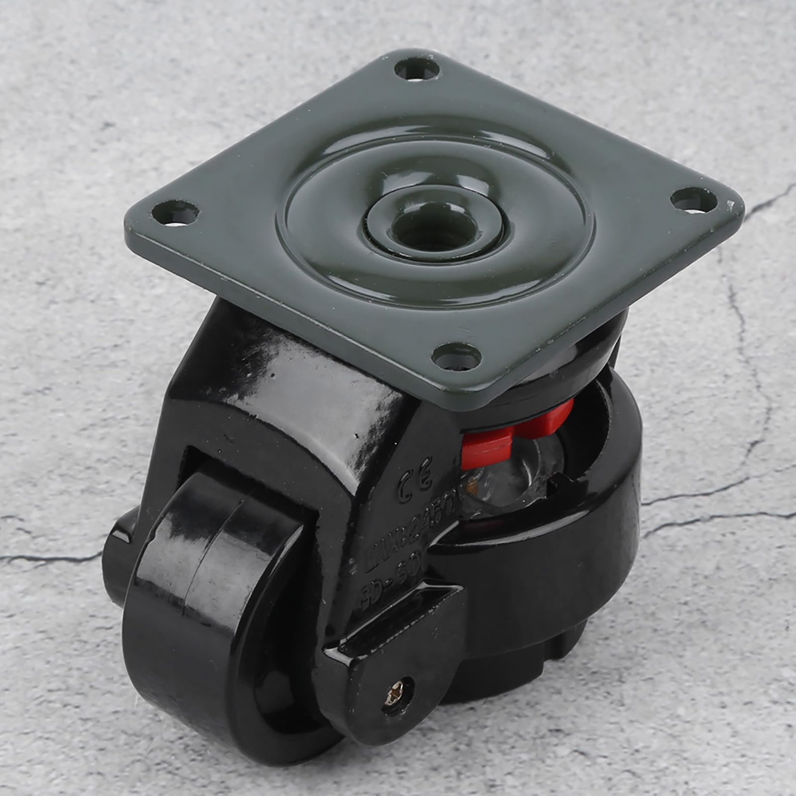 Ruedas Giratorias con Ajuste de Nivel 50mm, 4 Piezas, Nylon de Alta Resistencia, Carga 500kg, Ruedas Industriales para Máquinas, Mesas de Trabajo Móviles, Equipo Pesado