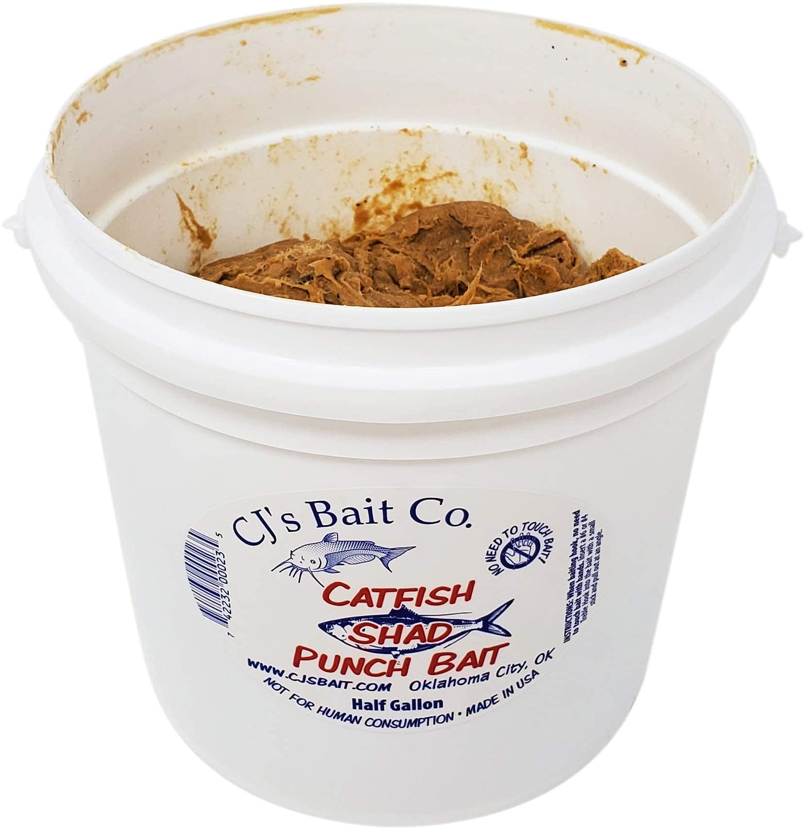 Amazon.com : CJ's Catfish Shad Punch Bait, 1/2 Gallon : Sports