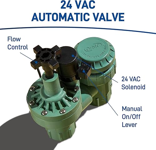 Vista 19 de Orbit 57065 Válvula antisifón automática de latón FPT de 3/4 pulgadas con control de flujo