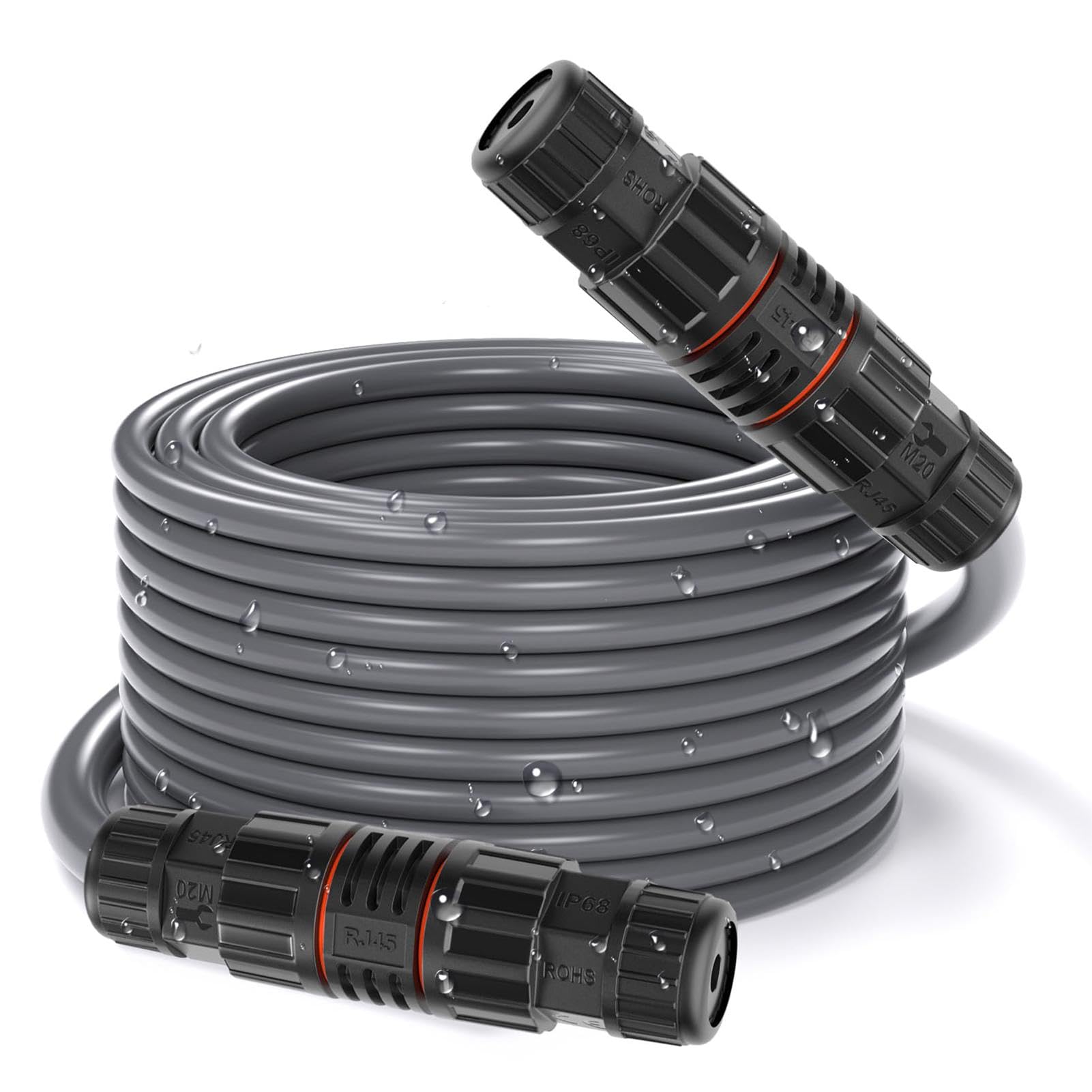 Câble d'extension Ethernet, câble Ethernet de rechange | Câble de rechange de 75 pieds pour rallonger le câble d'origine – Prend en charge le protocole 1000 m, blindage intégré avec cuivre sans