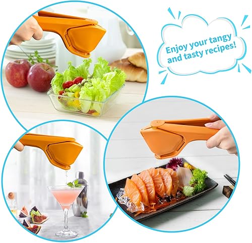 Miniatura 8 de EastLink Exprimidor de limones, exprimidor de cítricos, exprimidor manual de cal de extracción de jugo máximo, exprimidor de limón plano fácil de