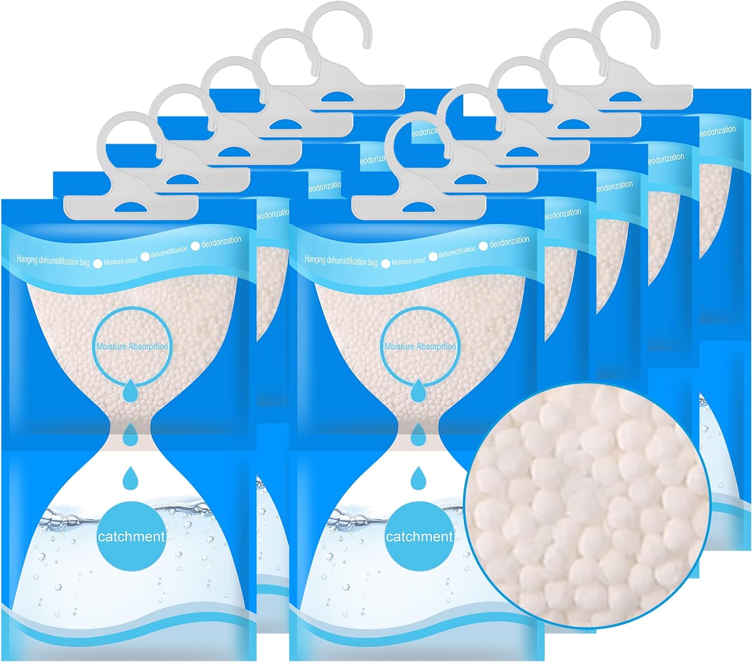 SUSATI Moisture Absorbers 10 Pack, Hanging Moisture