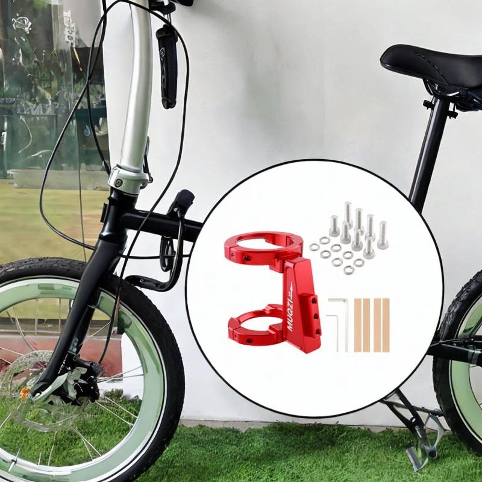 rockible Bike Front Bag Holder Adapter, Red