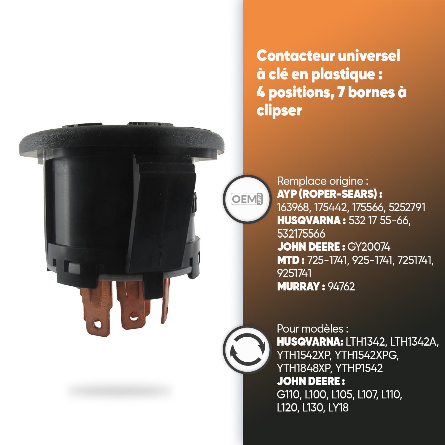 Greenstar 28903 CONTACTEUR UNIVERSEL elektryczna kosiarka