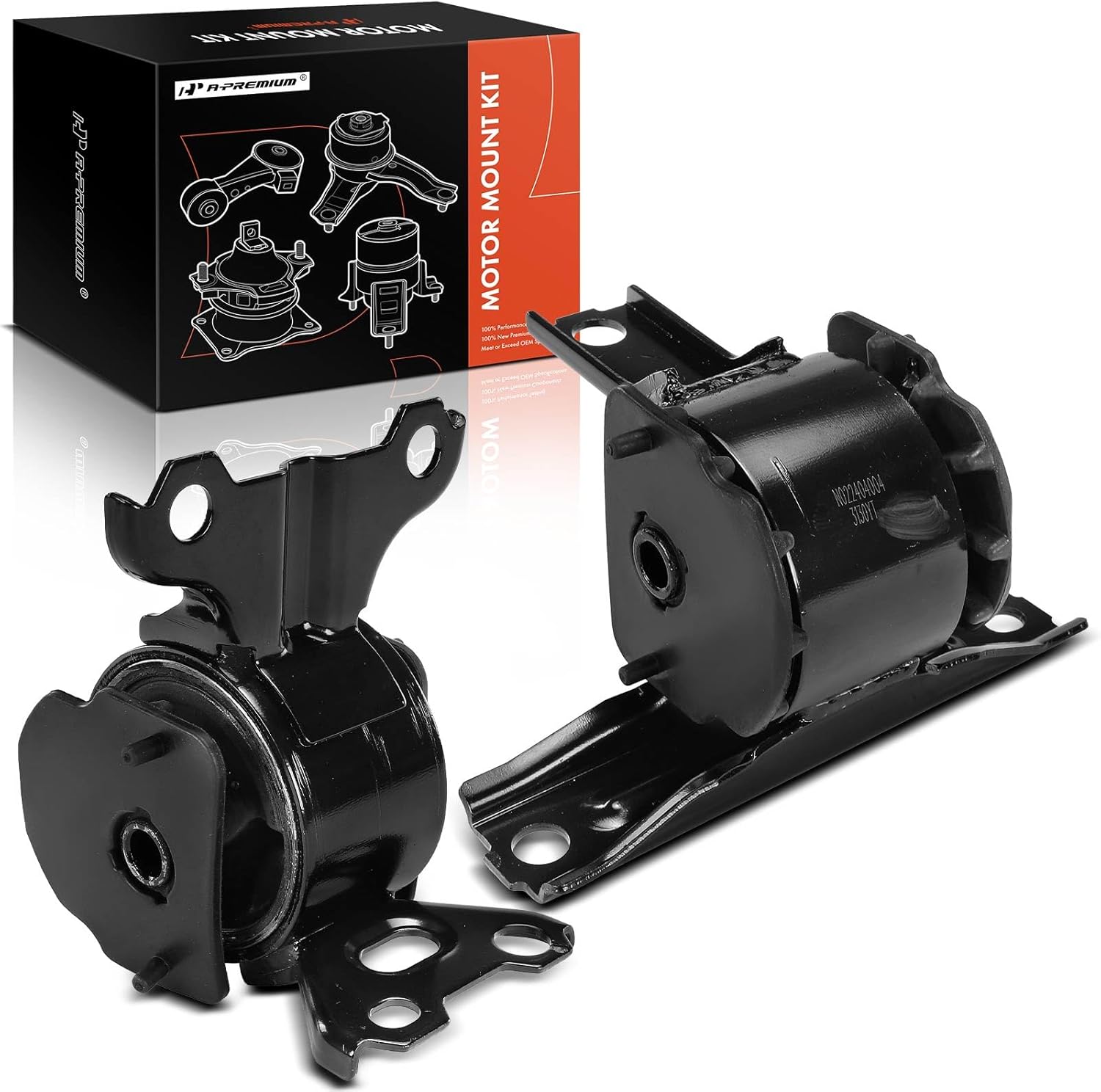 A-Premium 2PCS Engine Motor Mount and Transmission Mount Set Compatible with Jeep Compass Patriot 2007-2017 & Mitsubishi Outlander 2008-2013, Outlander Sport 2011-2022, RVR 2011-2022 & Dodge Caliber