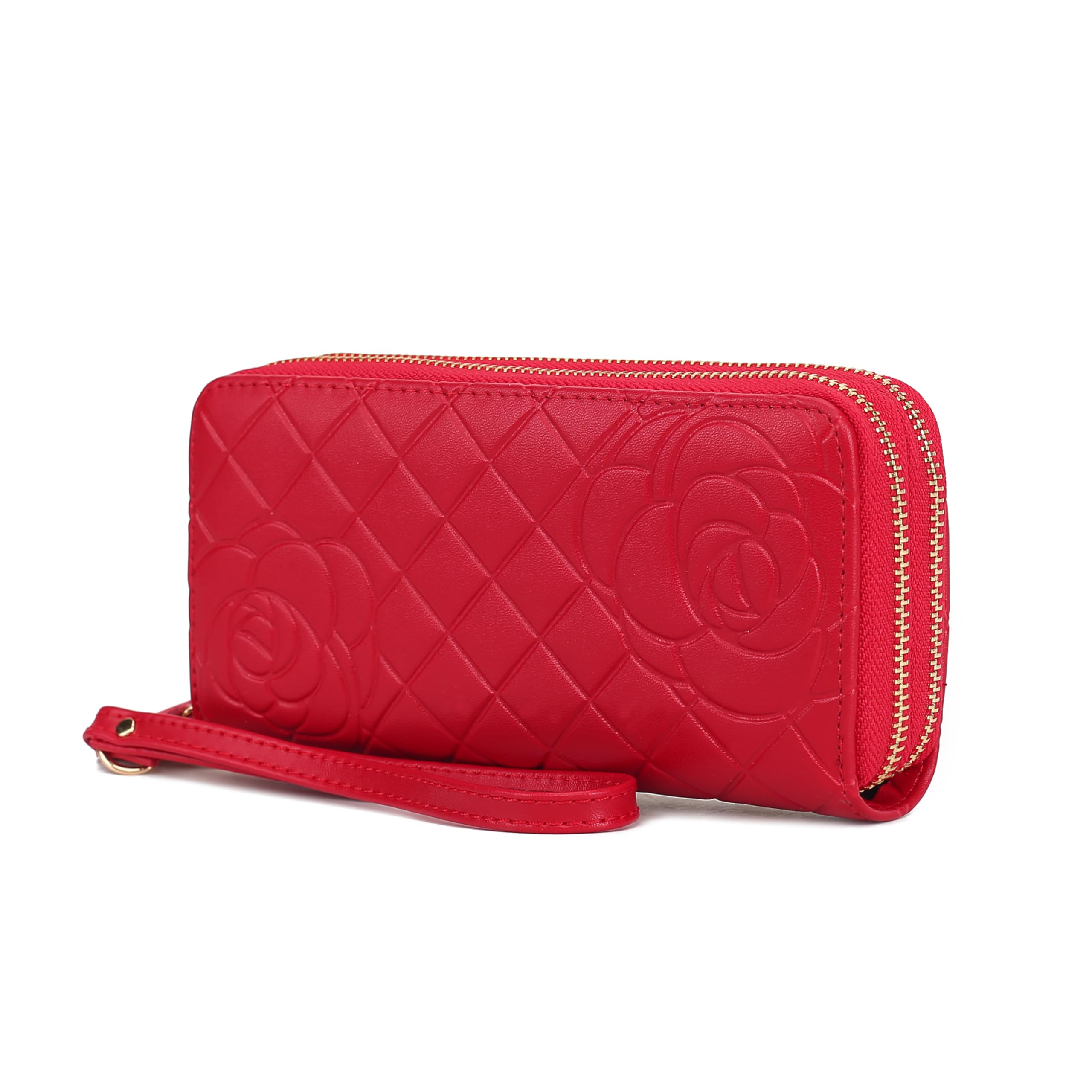 MKF Collection Wristlet Wallet for Women, Small Credit Card Holder with Zipper Coin Pocket Wallet Purse Handbag By Mia K