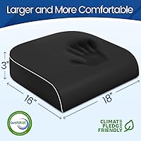 Vista 2 de Seat Cushion for Tailbone Pain Relief, Office Chair Cushion, Memory Foam Large Chair Cushion with Non-Slip Cover for Soft Support at Office Chair