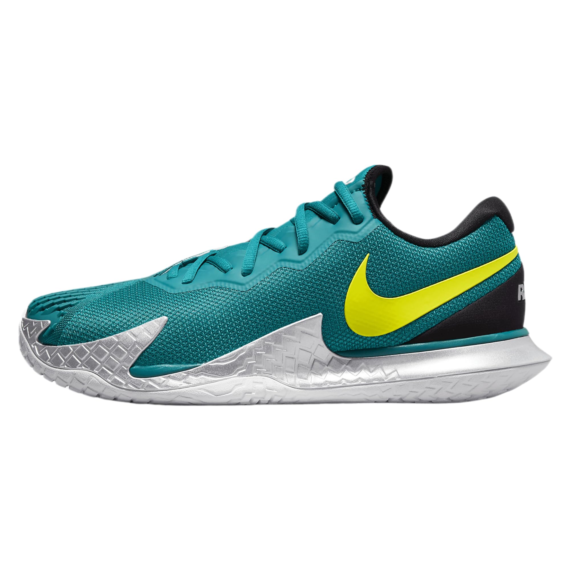 NikeCourt Zoom Vapor Cage 4 Rafa Mens Hard Court Tennis Shoes Bright Spruce Black White Atomic Green Size