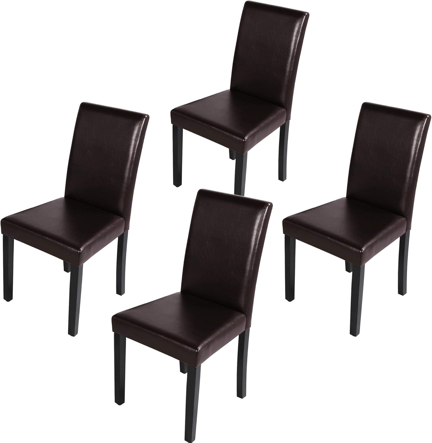 Buy Yaheetech 4pcs Dining Chairs High Back Padded Kitchen Chairs