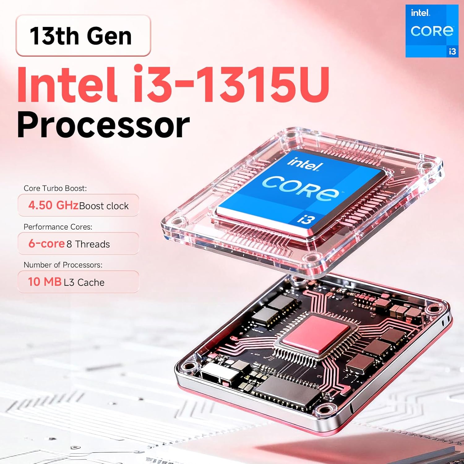 HP Touchscreen Laptop, Intel i3-1315U Processor(Up to 4.5 GHz), 16 GB RAM, 512 GB SSD, 15.6" 250 nits Anti-Glare Display, Intel UHD Graphics, Long Battery Life, Windows 11 Pro,Pack of 25 - Image 2