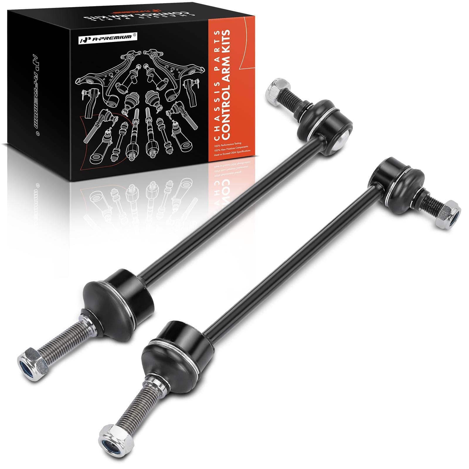 A-Premium 2 x Front Sway Bar Links Stabilizer Bar Links, Compatible with Mercedes-Benz S350 12-13, S400 10-13, S550 07-13, S600 07-11, S63 AMG 08-13,