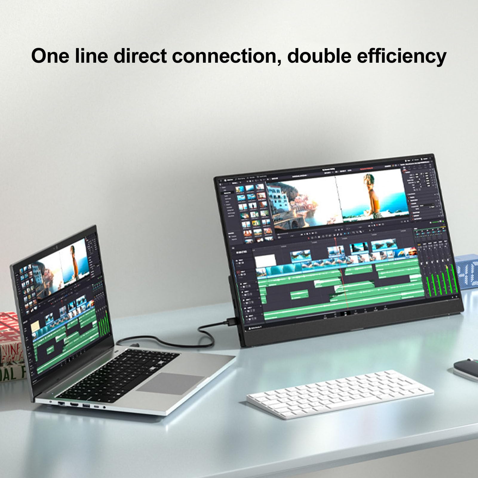 Amazon.co.jp: 4Kラップトップ外部ディスプレイ13.3inポータブル