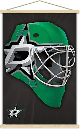 Miniatura 54 de Trends International NHL Dallas Stars - Póster de pared con máscara 16, 22.375 x 34 pulgadas, versión enmarcada en negro Versión con marco negro