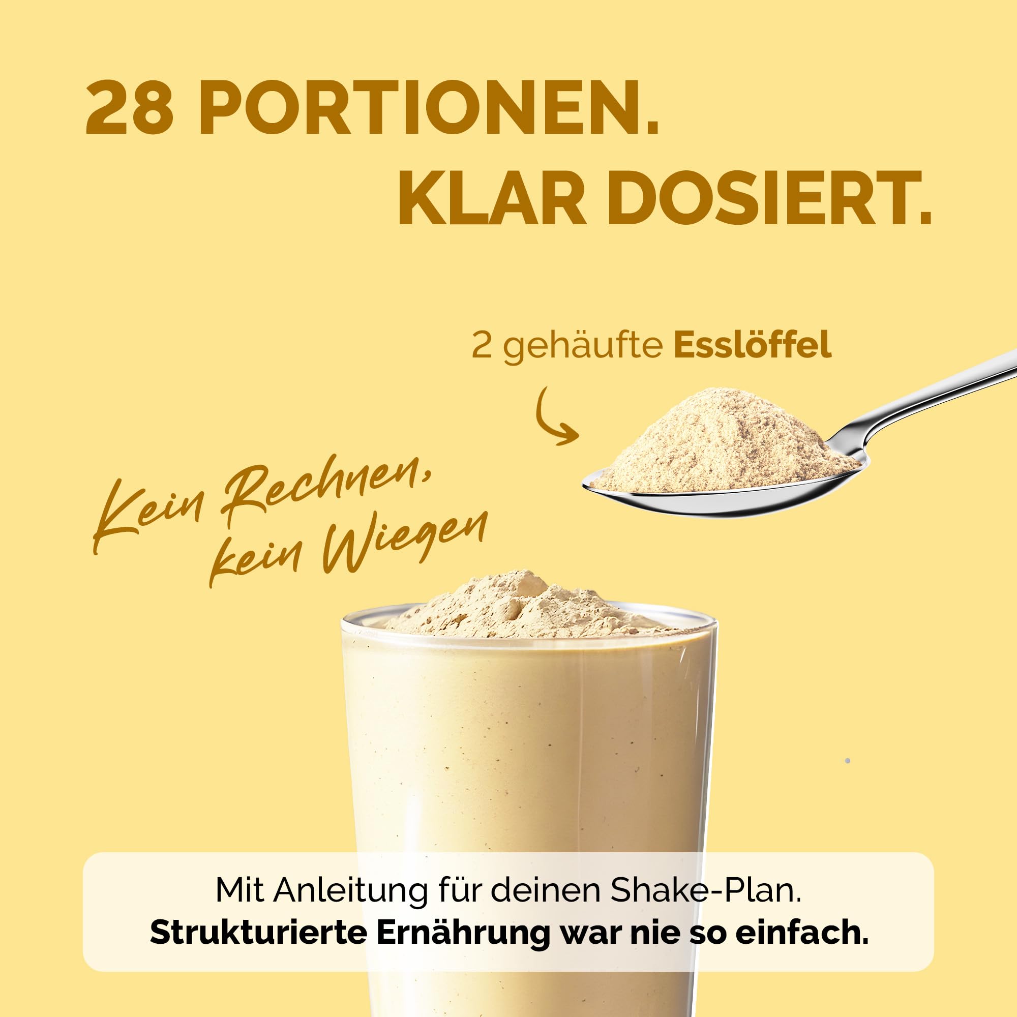OFFSET Nutrition Abnehm Shake Vanille [nur 208 KCAL pro Shake] mit Shaker - 28 Portionen | Mahlzeitersatz | Diät mit 24 Vitaminen & Mineralien | Glutenfreie Trinkmahlzeit