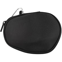 Portable EVA Storage Case for Logitech for mx 4/3S, Shockproof IPX3 Water-Resistant Carrying Bag with Zipper, Compact Travel Pouch 15x11x7cm Black