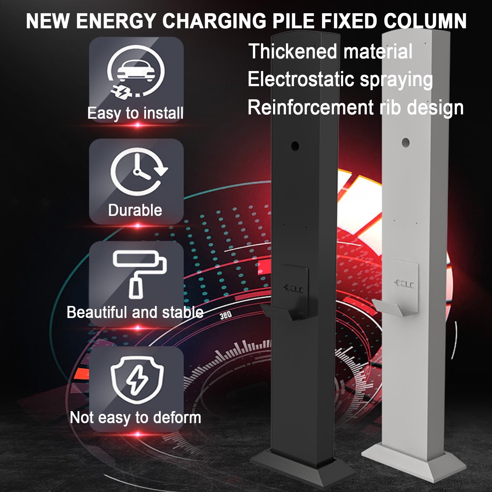 Amazon.co.jp: EV充電器スタンド 、床置き型EV充電台座、EV 充電台座