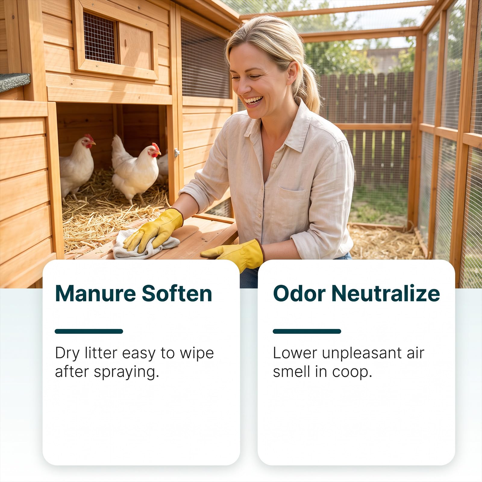 Reinigungsspray und Deodorant für Hühnerställe – Natürlicher (5PCS)