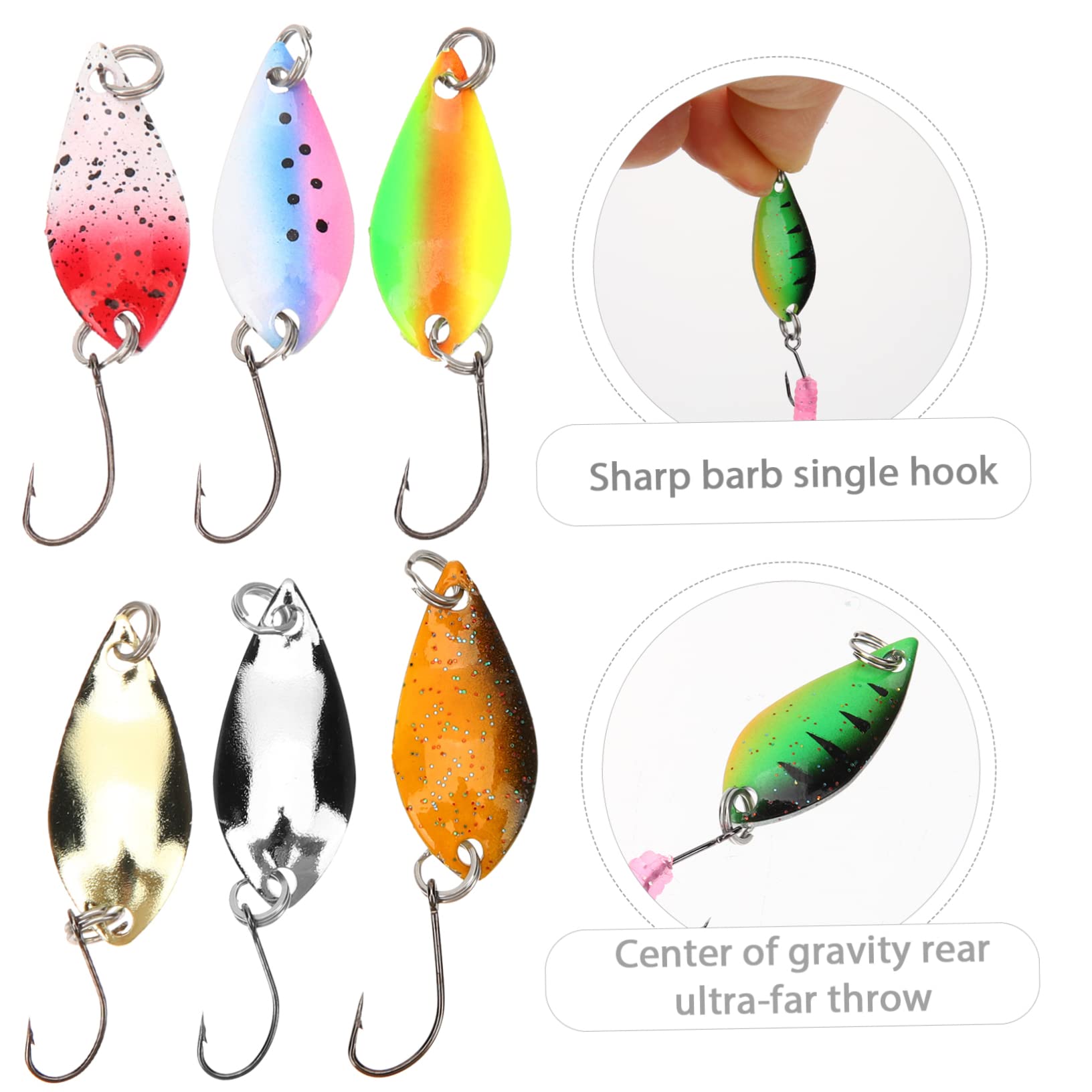 POPETPOP 5ensembles Set De Leurres Factices pour Souples Leurrs Métalliques Accessoires De Et pour Eaux Et