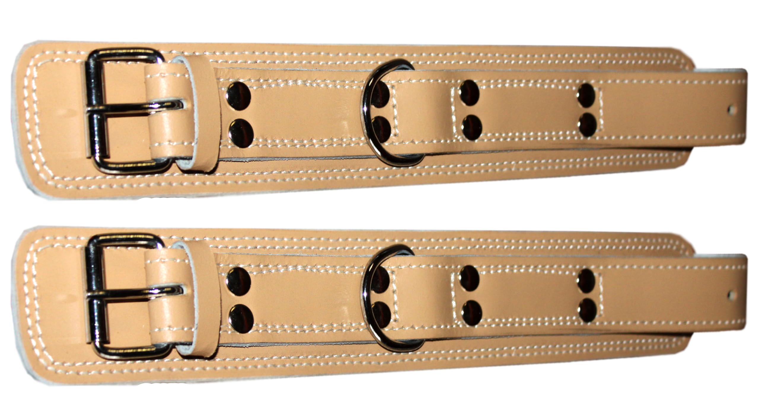 Lisaro Saltogürtel aus Leder, Saltogürtel, Sicherheitsgürtel, Ca.5-cm bereit, doppel genäht und genietet, Saltogürtel mit Haken, Powerwirbel.