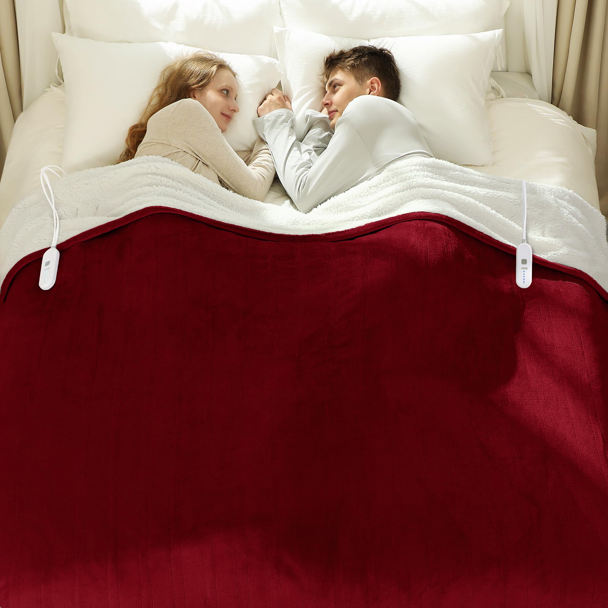 VELLUBAM Electric Heated Blanket Queen Size 84