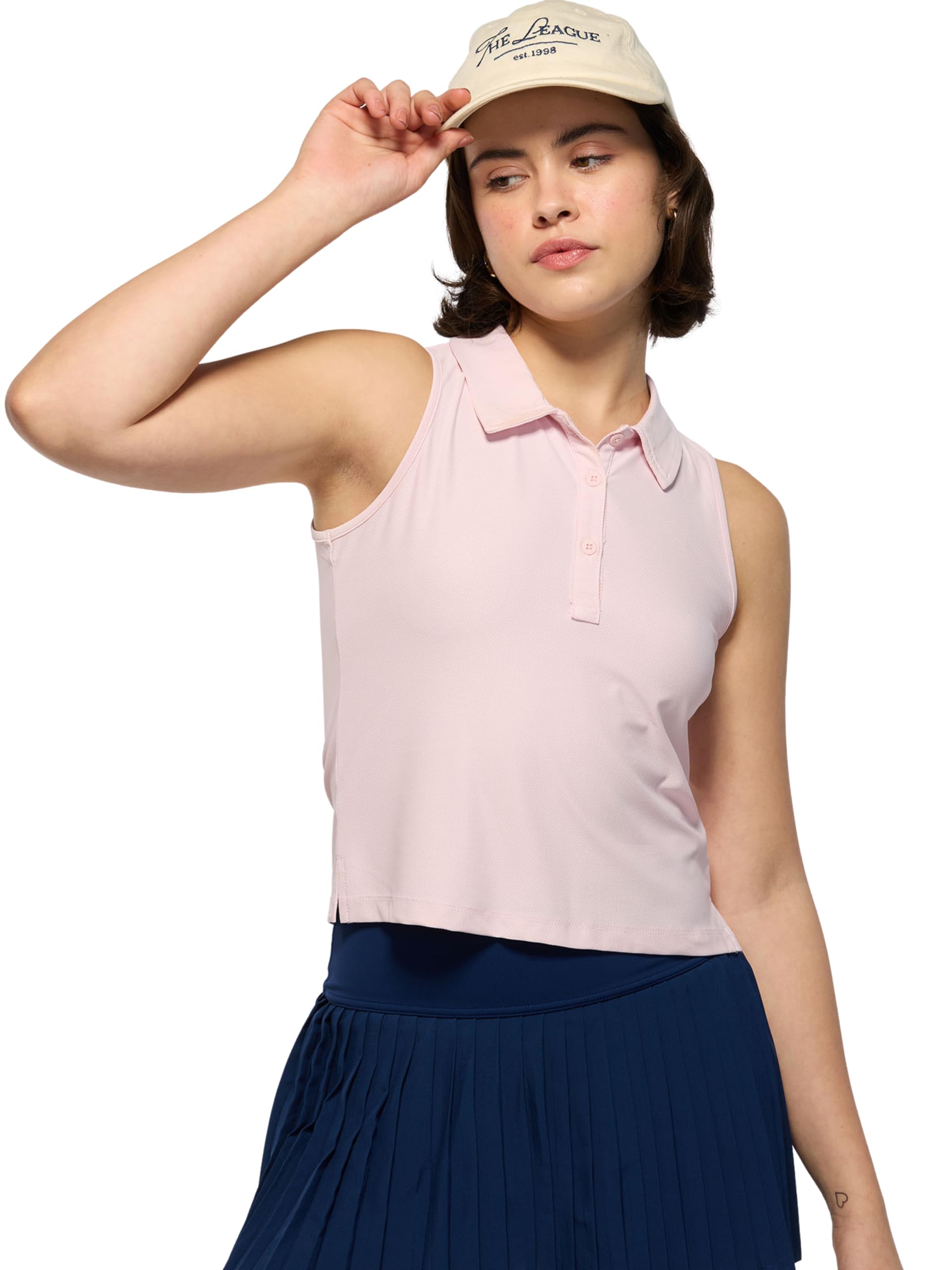 cava Techpique Sleeveless Polo for Women | Lightweight Breathable Stretch Polo Shirt | Quick-Dry Active & Casual Golf Polo with Collar-picture-34