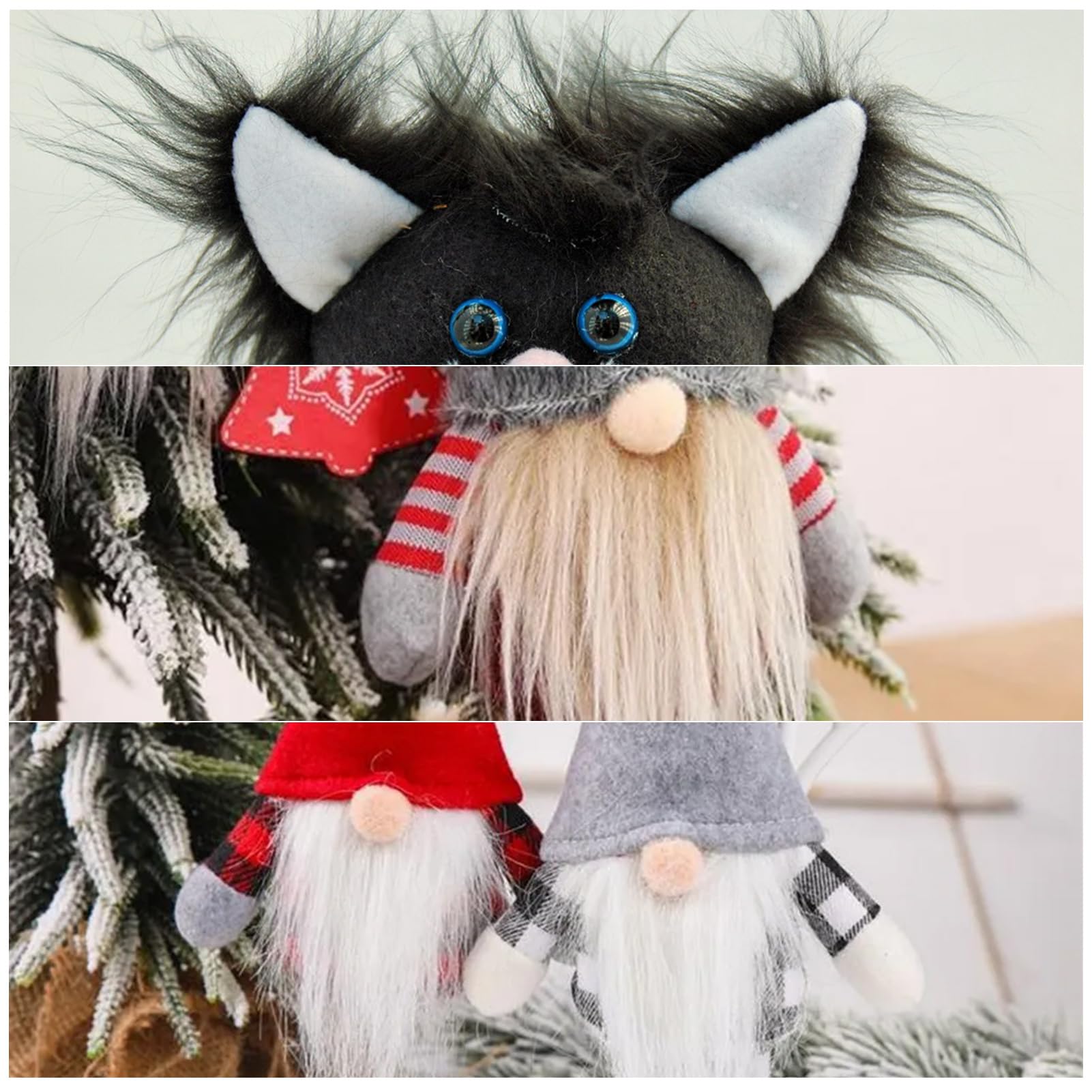 letsinstyle 4Pcs 2 Inch Faux Fur Ribbons, Multicolor Faux Fur Trim Fluffy Fuzzy Fabric Roll - Image 4