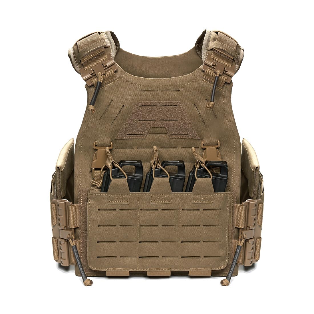 GOUX Gilet Tactique, Gilet de Combat Militaire Veste Porte Plaque Ajustable Airsoft Gilet, Gilet Tactique Airsoft pour Jeux de Guerre, Chasse