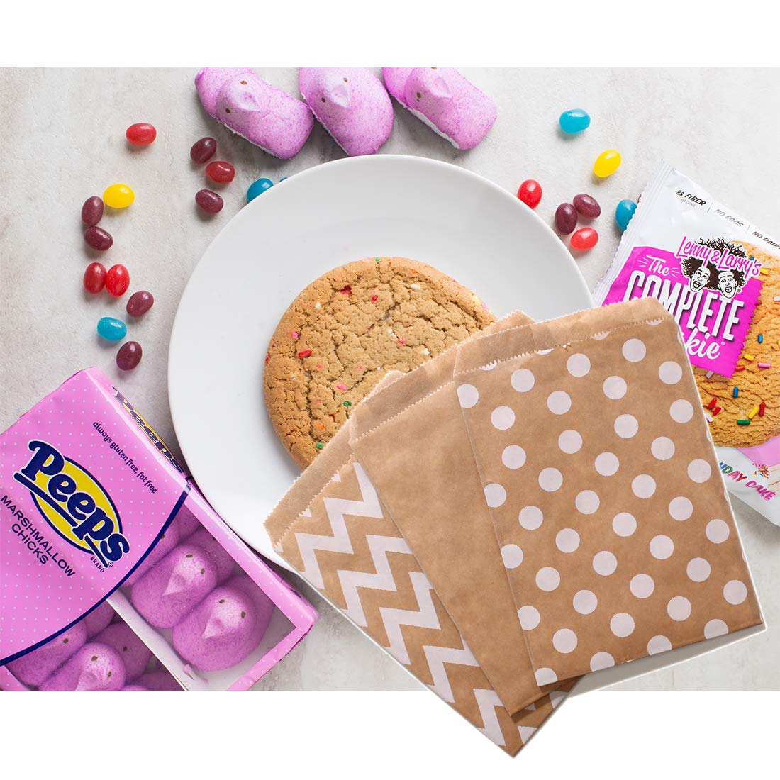 100 Pezzi Sacchetti di Carta per Dolci, Sacchetti Carta per Alimenti, Sacchetti Carta Bustine Piccoli, Sacchetti Regalo Carta, per Matrimoni, Compleanni, Feste, Anniversari (Azzurro