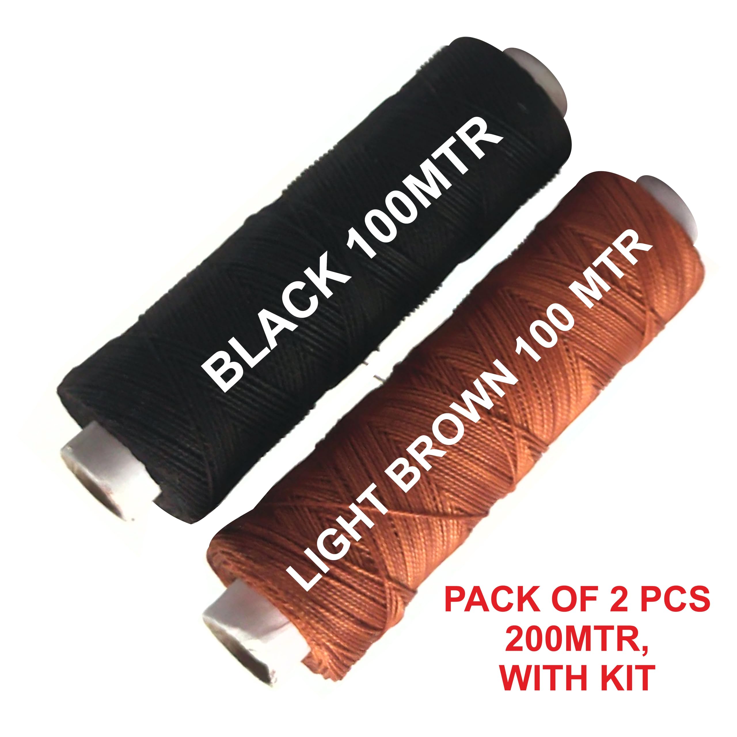 Upholstery Leather Thread Kit - 2 Spools, Tools Included -4
