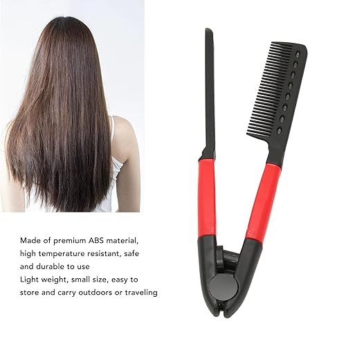 Miniatura 2 de Peine alisador de pelo en forma de V de alta temperatura 3 PCS para alisar el cabello nudoso pelo desnudo