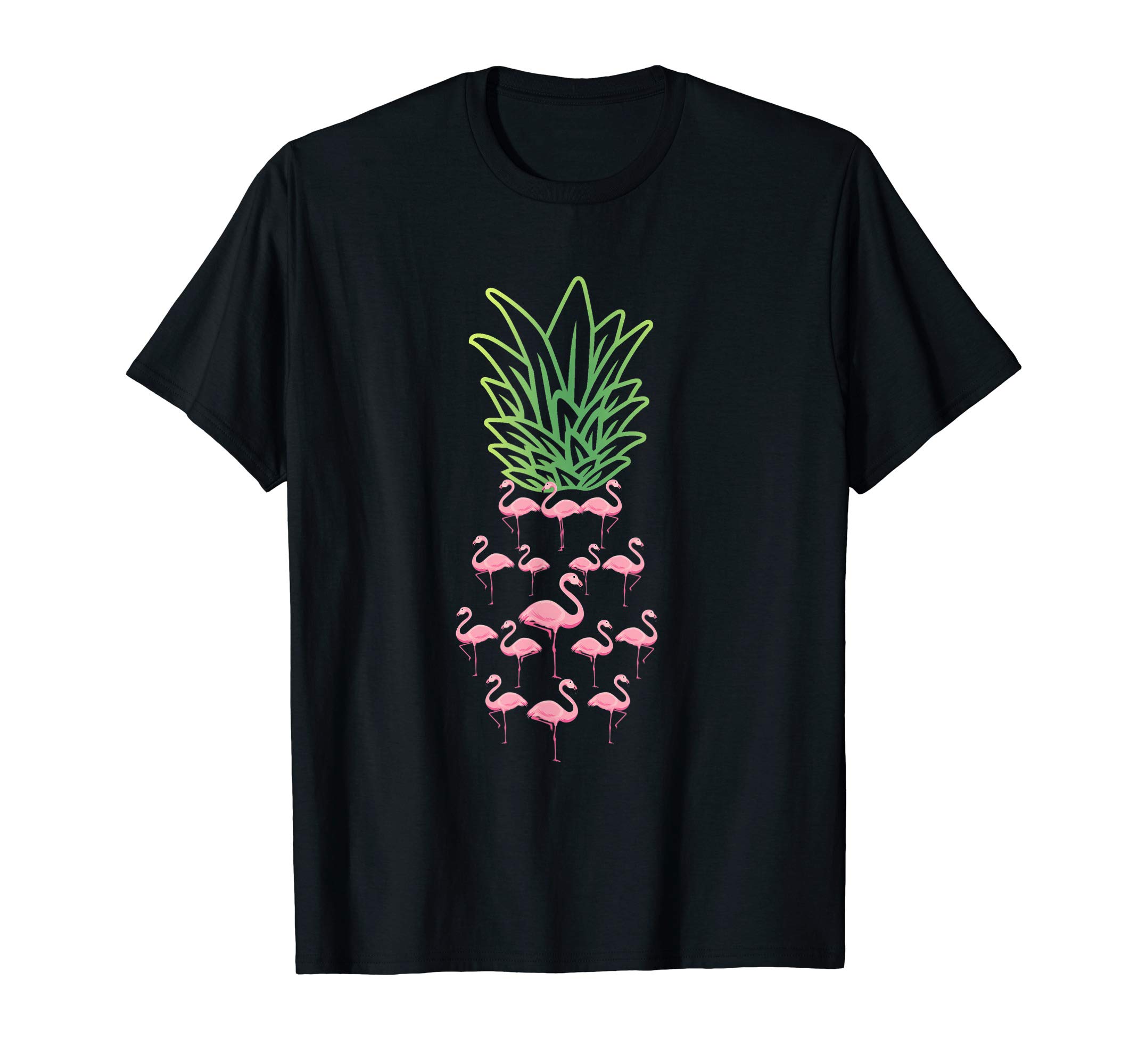 Animals Tees & GiftsTropical Vacation Pineapple Gift Flamingo T-Shirt