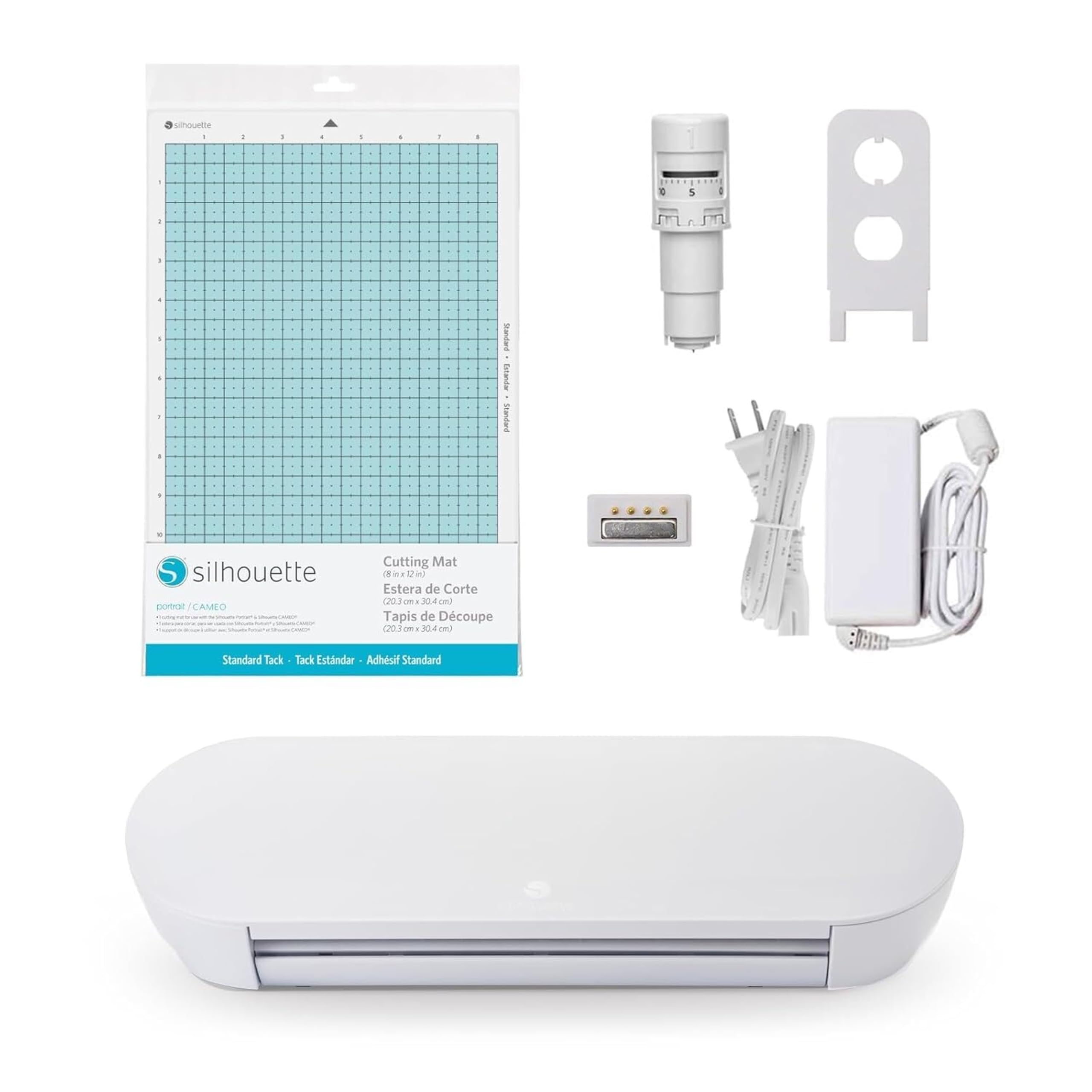 Silhouette America Portrait 4-9 inch Vinyl Cutting Machine with Studio Software, PixScan, Electric Tool and ES Mat Compatible, SNA and IPT Enabled, 50 db