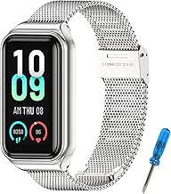 BDIG Amazfit Band 7 Metal Stainless Steel Replacement Bracelet Replacement Wristband for Amazfit Band 7