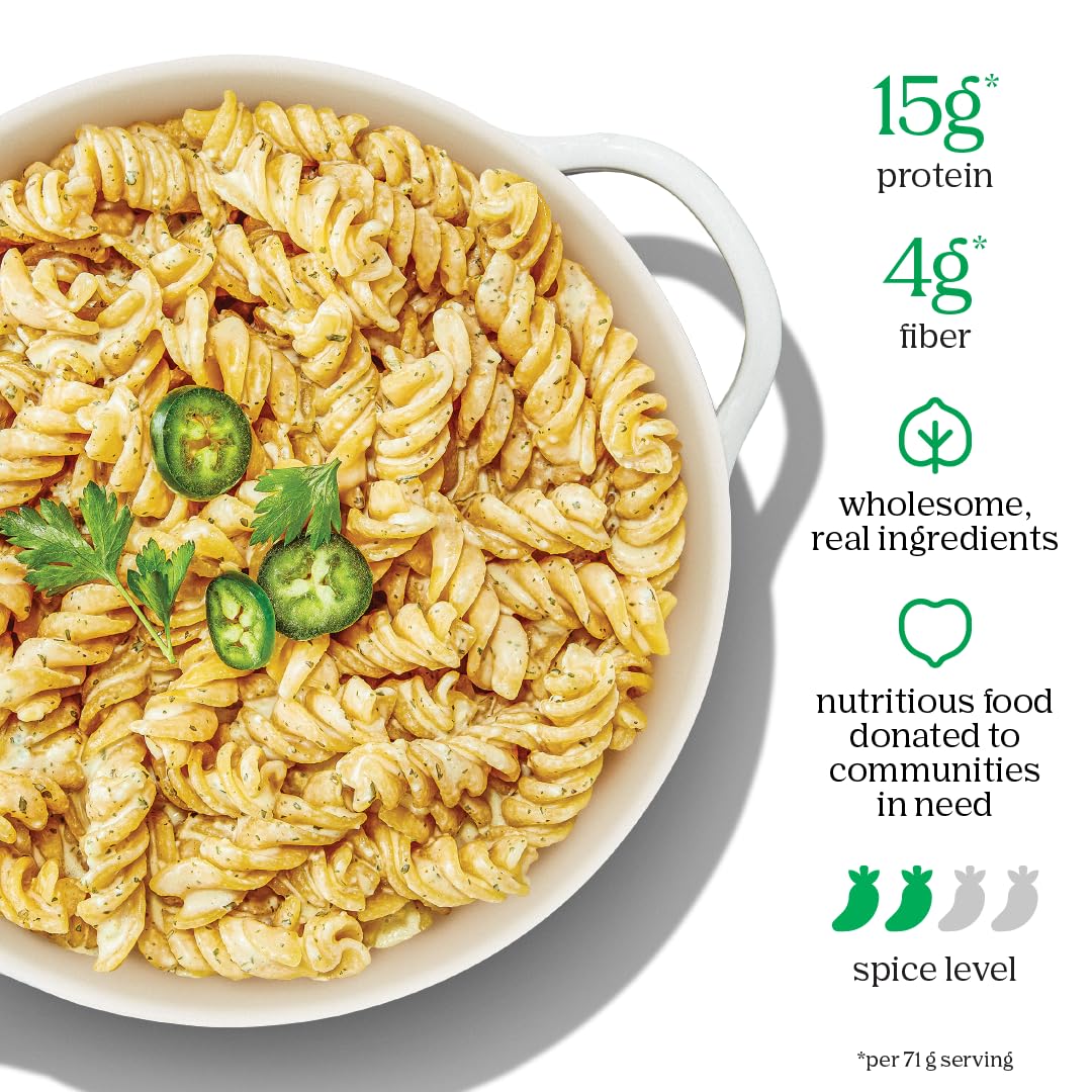 Chickapea One Pot Chickpea Pasta - White Cheddar with Jalapeno - 7 oz (Pack of 6)