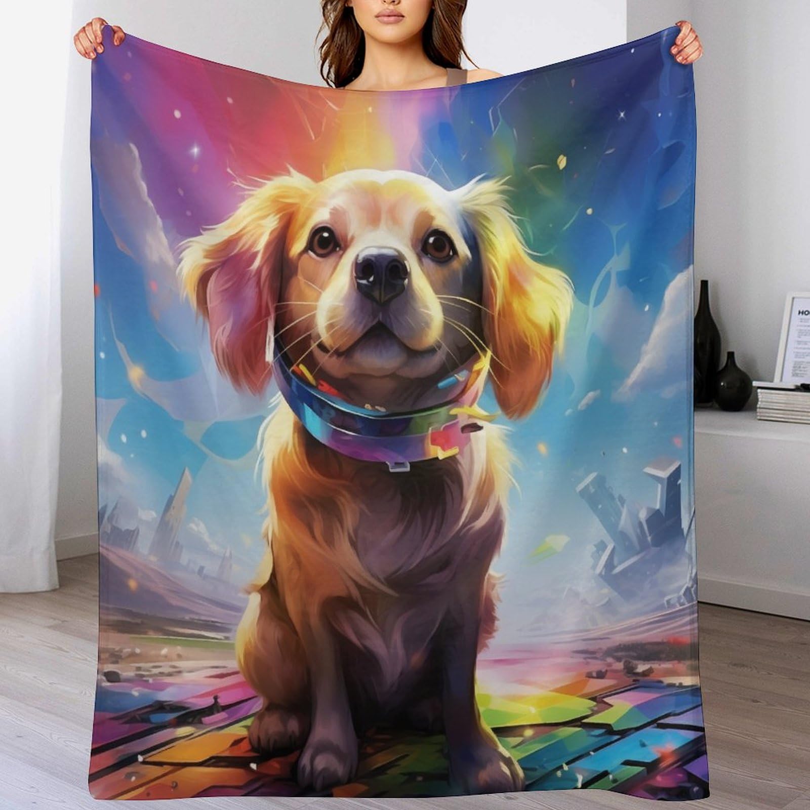 Plaid Chien en Polaire pour Protéger le Canapé et Offrir un Nid Douillet au Salon