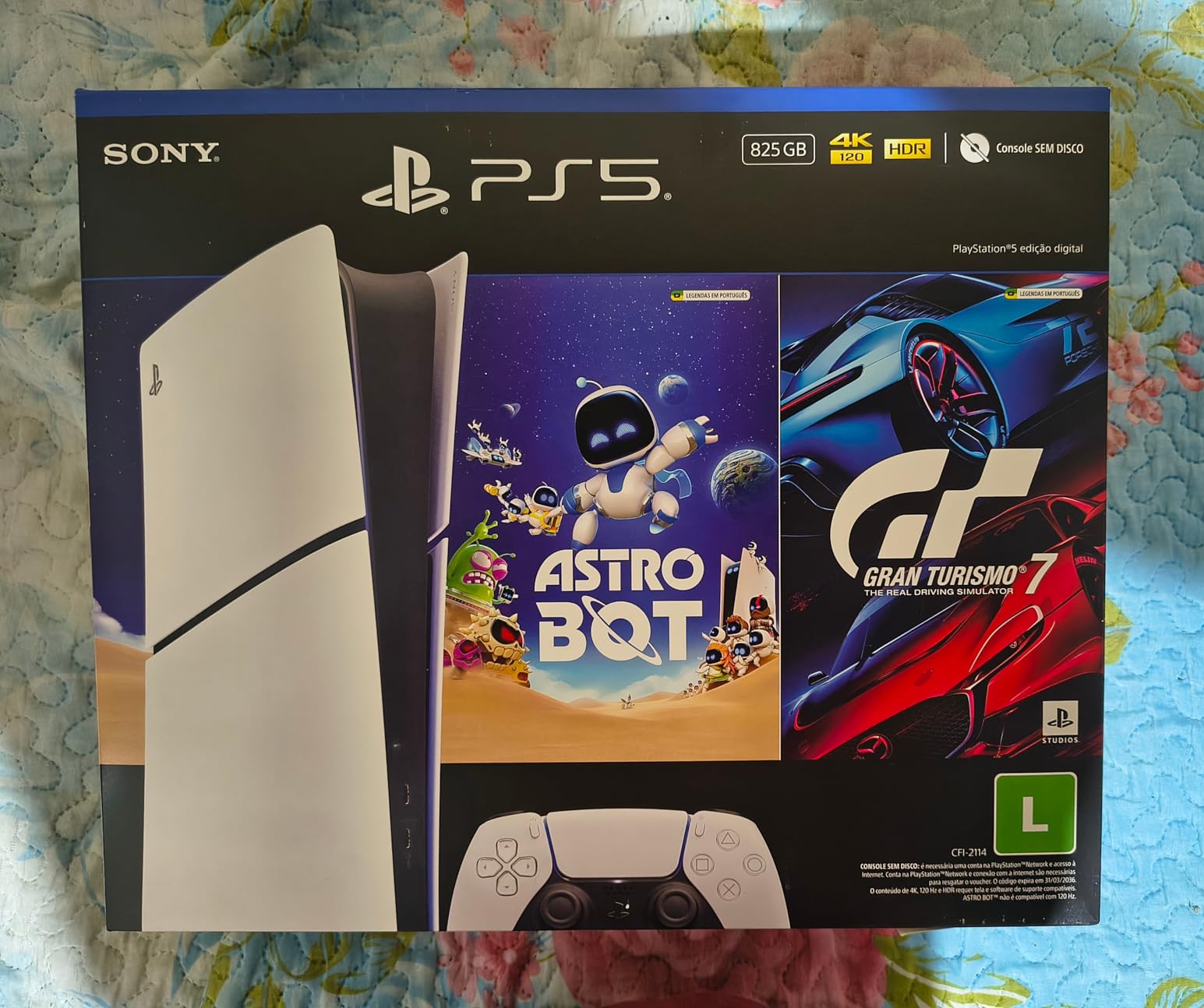 Console PlayStation®5 Edição Digital 825GB – ASTRO BOT 4 e Gran Turismo 7