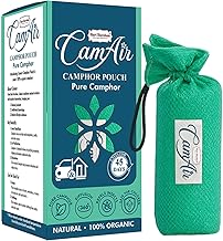 Hari Darshan CamAir Camphor Pouch Air Freshener For Home, Car, Wardrobe and Storage | Natural 100% Organic