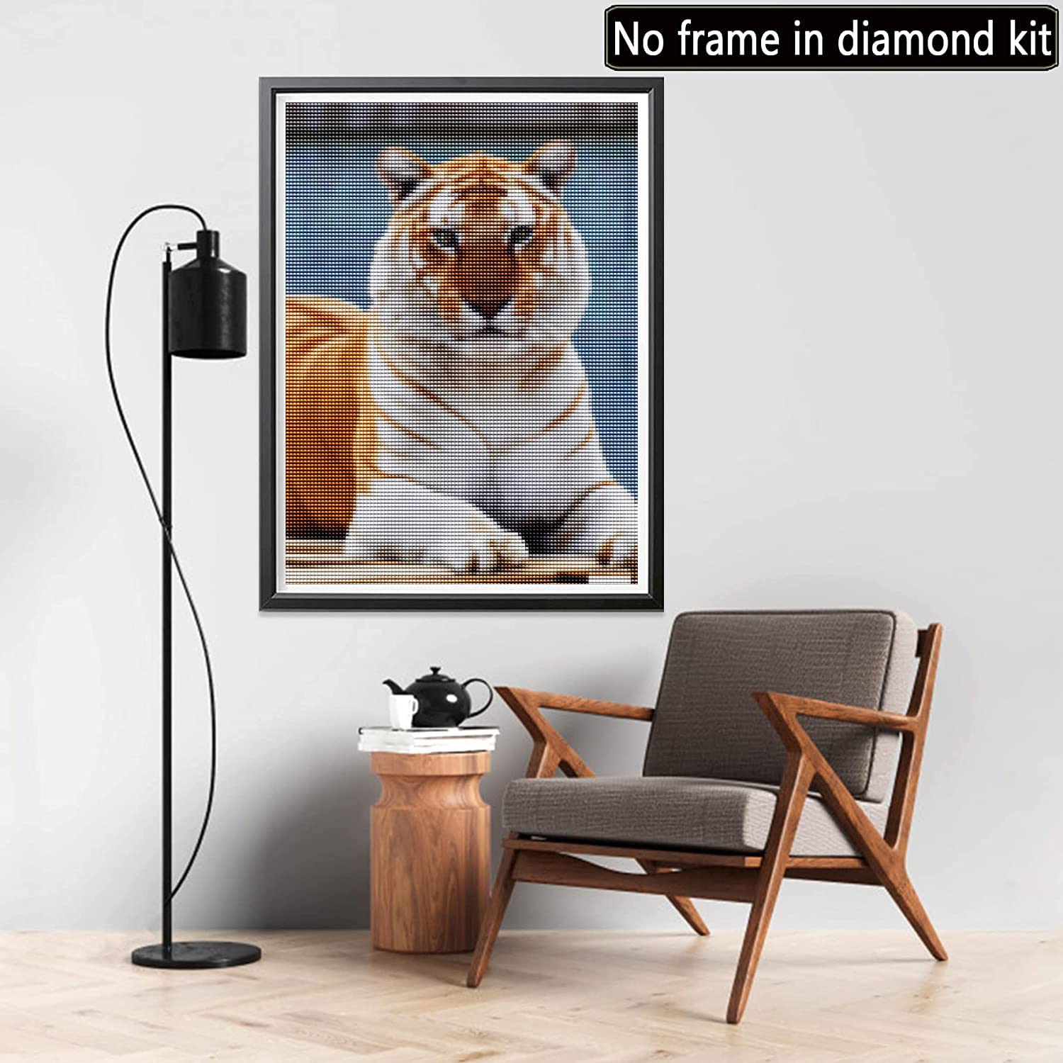 Hoobee DIY 5D Diamond Painting Kit Completo Drill Tigre Bestia
