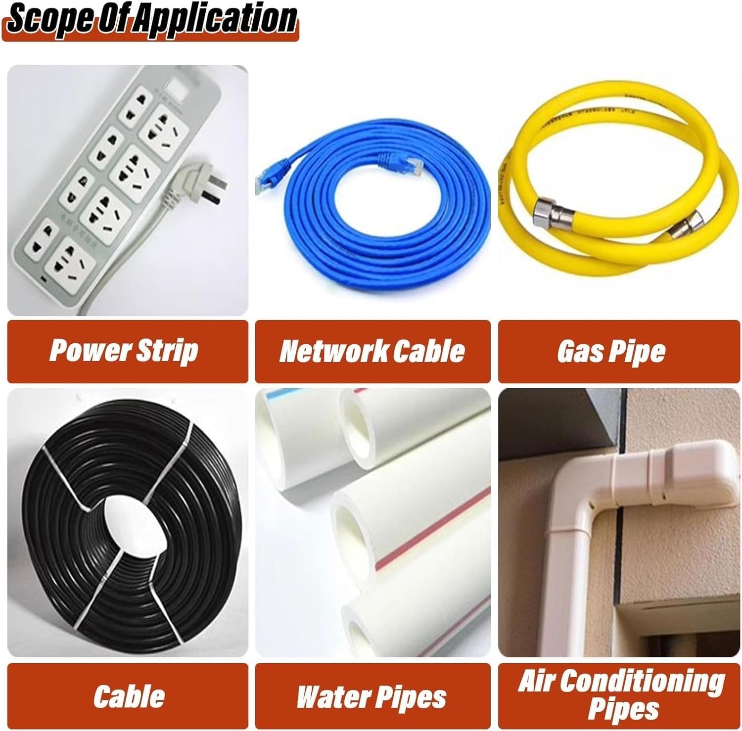 Escondite de Cables, canaleta for Cables de Acero Inoxidable | Cubierta autoadhesiva for cables(Gold,50*25 mm)