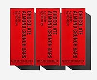 Vista 19 de Mid-Day Squares Barras de chocolate altas en proteínas, 1.16 onzas cada una, 2 unidades, 24 cuadrados, sabor a mantequilla de almendras, suministro