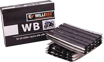 WILLIBEE (Pack of 30) Premium Heavy Duty Tubeless Tyre Puncture Repair Strips,30 Black Puncher Repair Seal Strips for Car, Bike, SUV, & Motorcycle