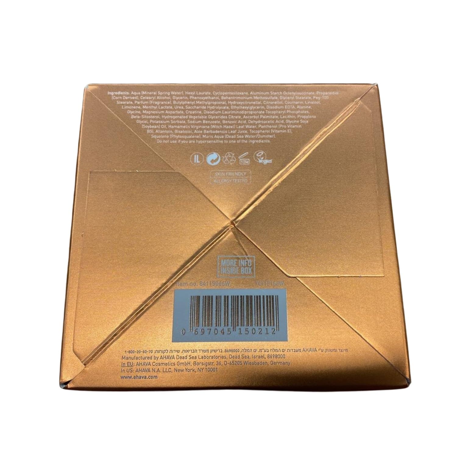 AHAVA Dead Sea Plants Caressing Body Sorbet, Mandarin & Cedarwood - Hydrate & Refreshes Skin, Enhances Suppleness, Envelops in Energizing Sensation, with Osmoter, Bisabolol, Vitamin B5 & E, 11.8 Fl.Oz - Image 4