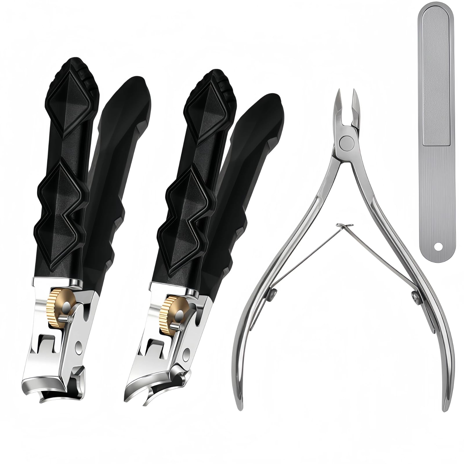 2026Eagle Beak Nail Clippers for Thick Toenails, Professional Toenail Clippers for Seniors & Men, Wide Jaw Ingrown Toenail Clippers with Stainless Steel Curved Blade, Long Handle Nail Clipper Set