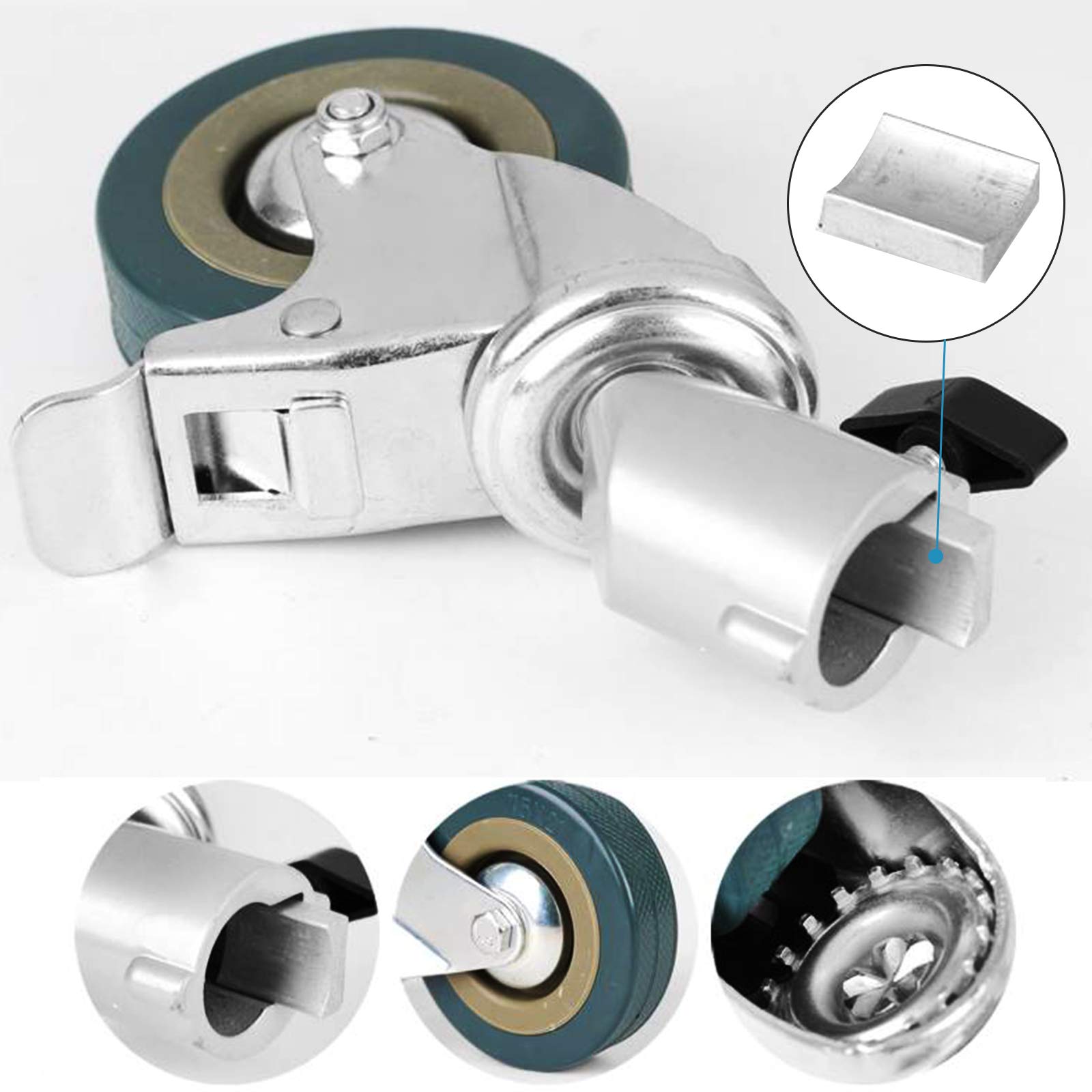 Wheel Photo Studio Treppiede Facile Ruote girevoli 3 per la luce di Supporti & Studio Boom Per diametro 22 millimetri gamba SOLO