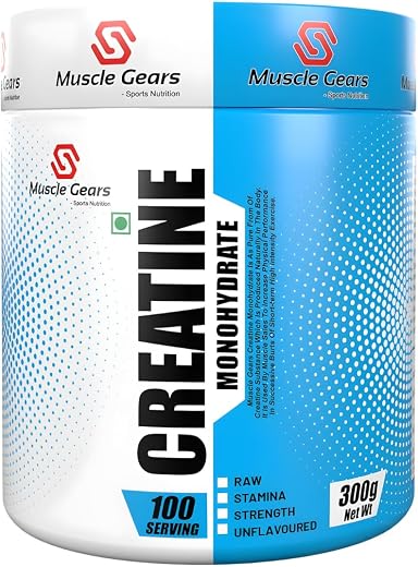 Muscle Gears Creatine Monohydrate Pure Performance Boost &amp; Unleash Your Potential | ISO &amp; FSSAI Certified for Post-Workout...