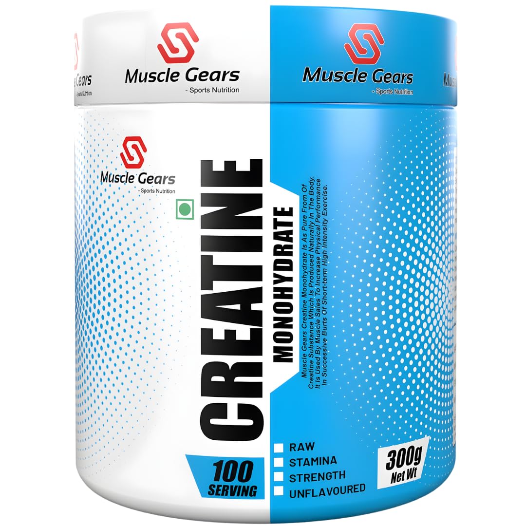 Muscle Gears Creatine Monohydrate's Pure Performance Boost & Unleash Your Potential | ISO & FSSAI Certified For Post-workout & Pre-workout Nutritional Food Supplements. (100 Servings.)-image-32