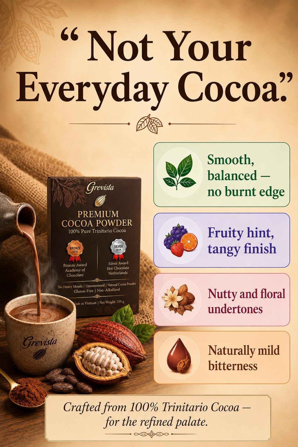 Amazon.com : Grevista 100% Pure Cocoa Powder – Unmistakably