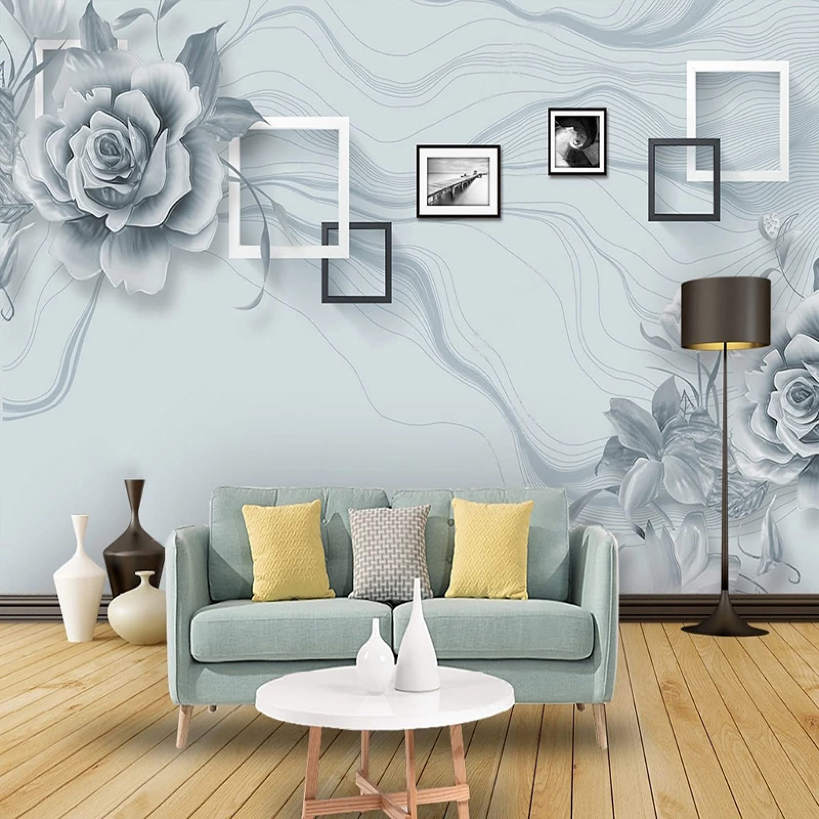 Art Fleur Murale Premium : Magnifique Fresque Moderne de Décoration Intérieure Salon 250x175cm