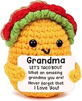 Vista 10 de Taco de croché positivo, regalo de cumpleaños para mujeres y hombres, relleno de botas navideñas, decoración festiva para hijo, mamá, papá, hermana