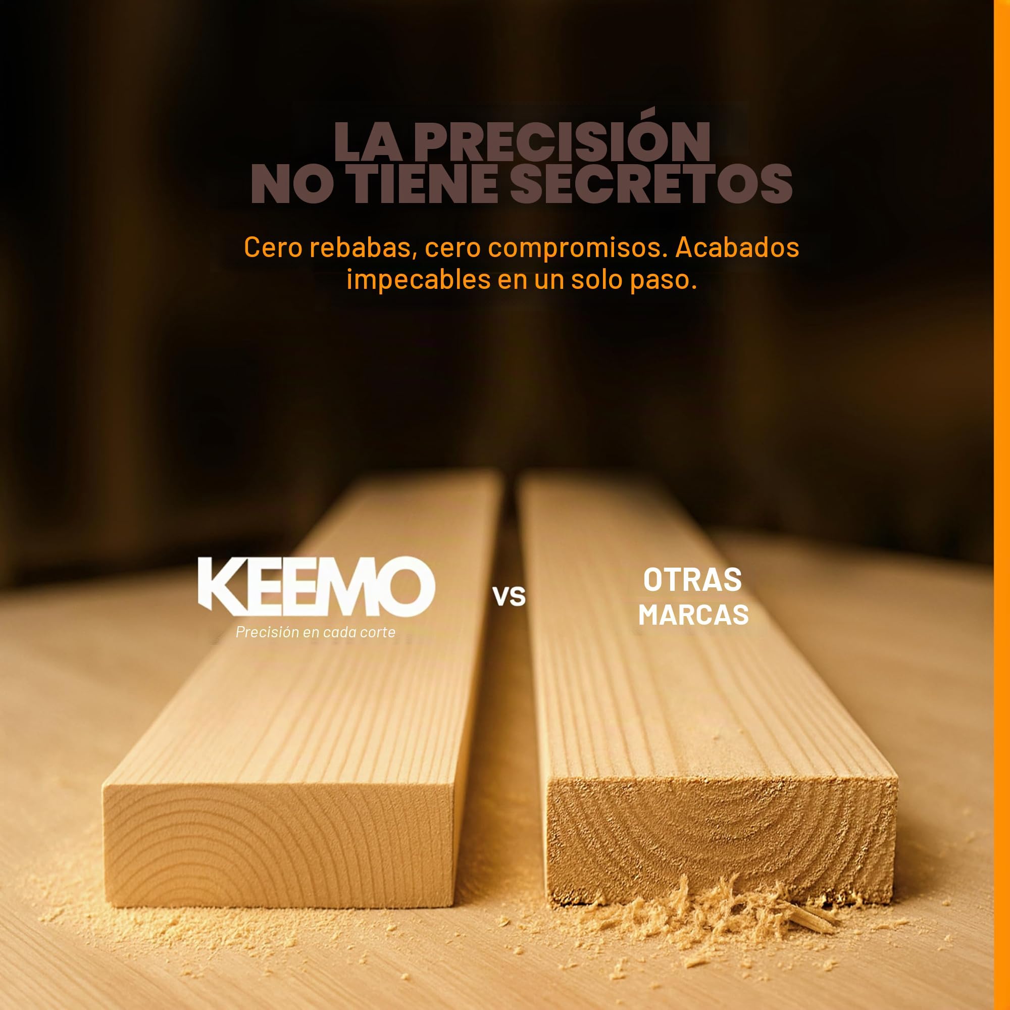 KEEMO Hoja Sierra Circular 165mm | Multimaterial | Corte Fino 2,0mm | Silenciosa & Antivibración | Madera, Laminados, PVC, Plásticos, Aluminio Fino | Aro 20→16mm Incluido